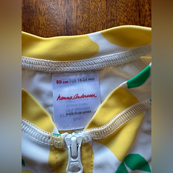 Hanna Andersson Lemon Rash Guard Swimsuit - Picture 4 of 5